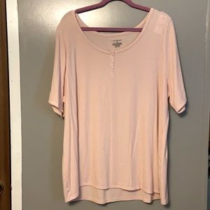Lane Bryant Light Pink Top 2x